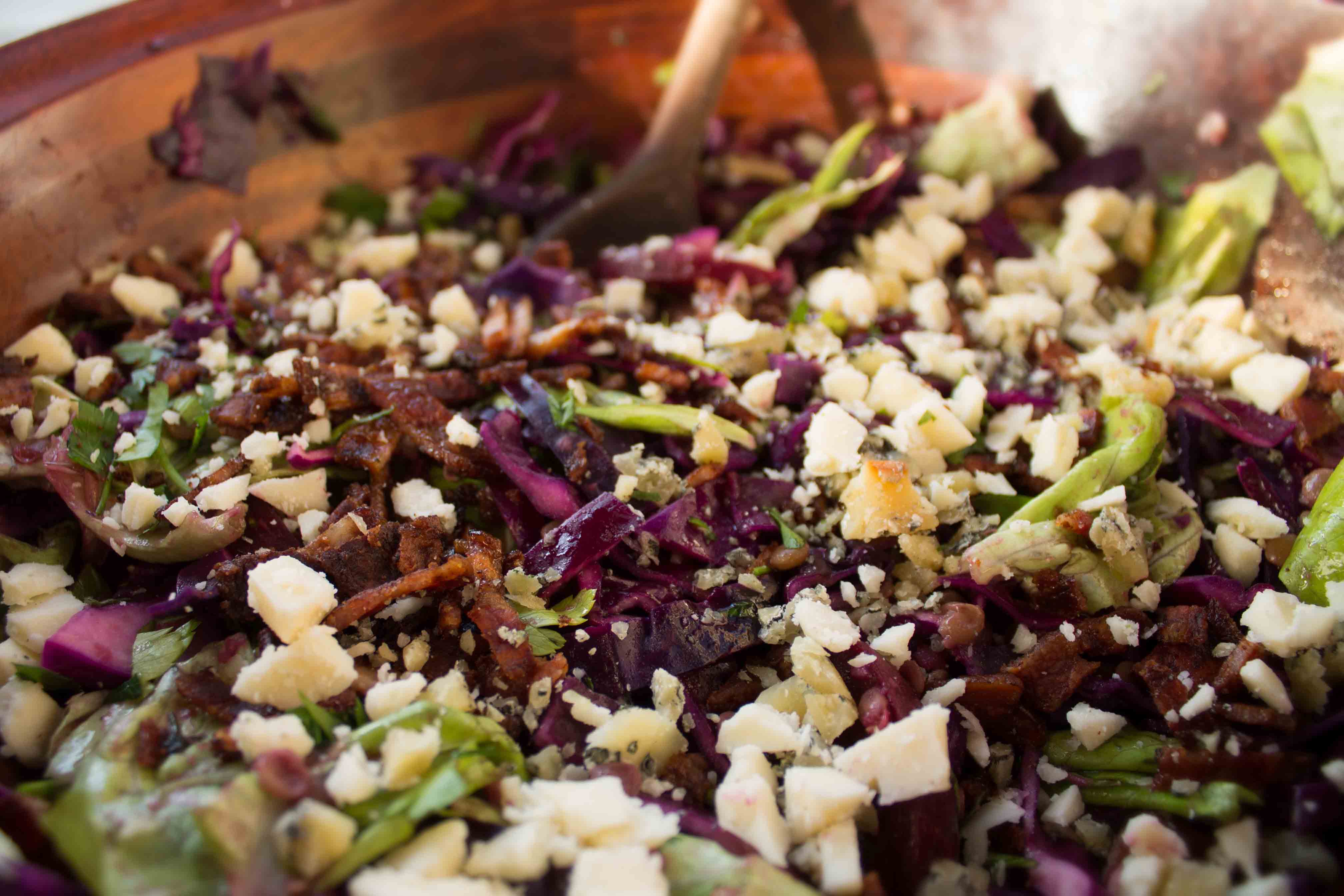 100 Mile Monday – Beet, Cabbage, Lentil, and Bacon Salad, and Whole Wheat Popover Yorkies