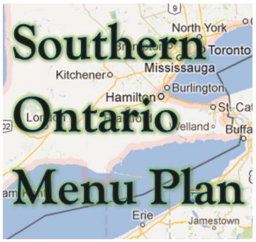 Southern Ontario Local Menu Plan