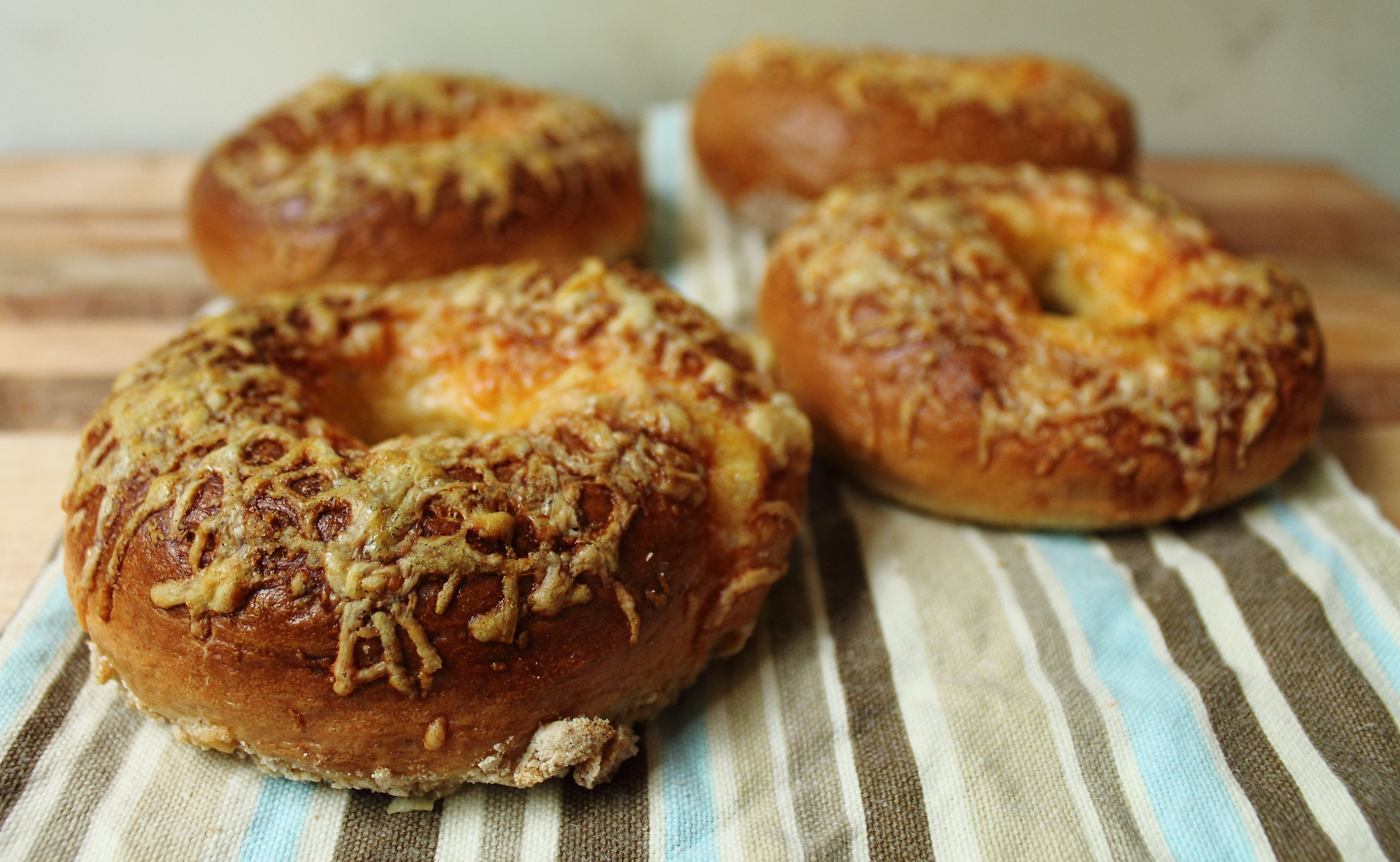 Cream of Asparagus with Homemade Bagels
