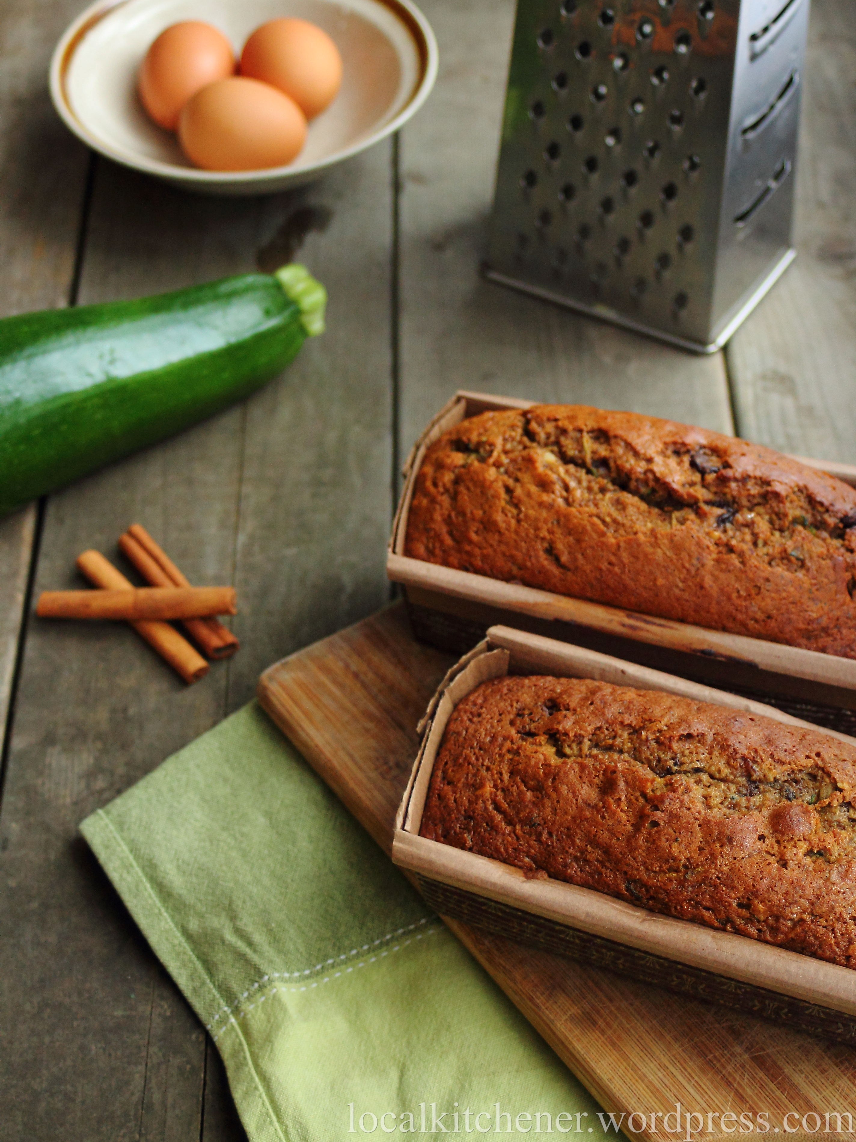 zucchini bread and cast of key players IMG_5427