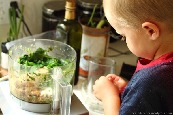 Peeling Garlic for Pesto