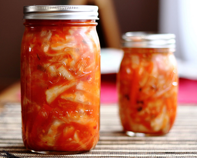 KW Kimchi in jars